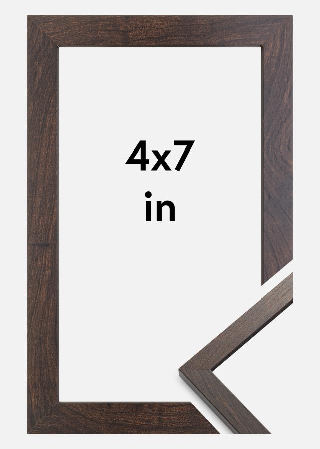 Ramme Trendy Akrylglass Valnøtt 4x7 inches (10,16x17,8 cm)