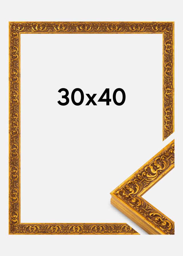 Ramme Amber Akrylglass Gull 30x40 cm