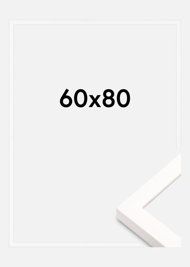 Ramme Brooke Akrylglass Hvit 60x80 cm