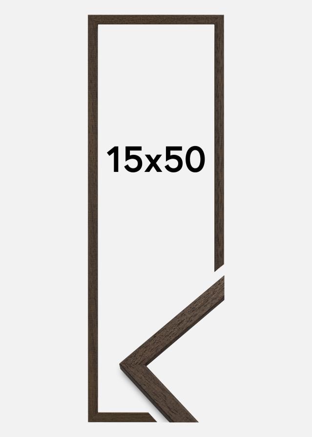 Ramme Edsbyn Akrylglass Valnøtt 15x50 cm
