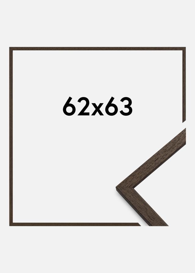 Ramme Edsbyn Akrylglass Valnøtt 62x63 cm