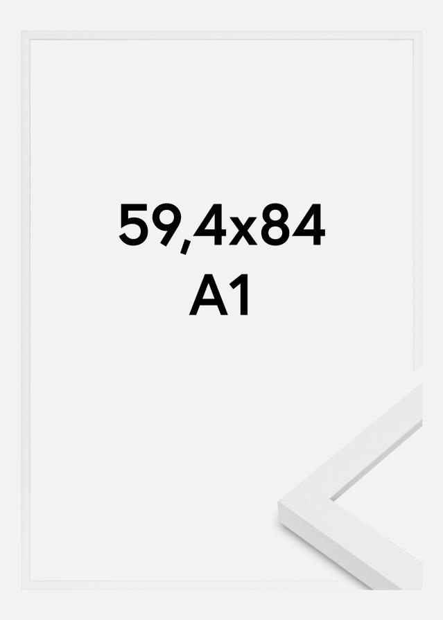 Ramme Modern Akrylglass Hvit 59.4x84 cm (A1)