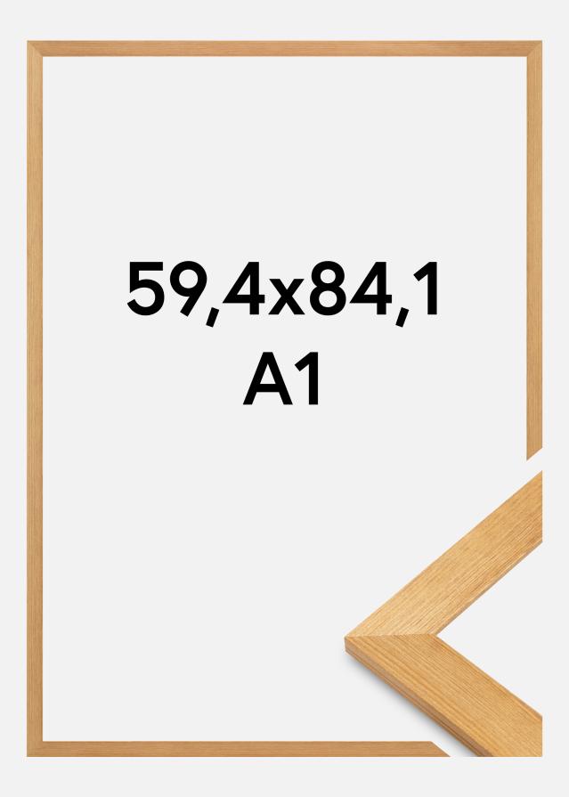 Ramme Sandra Akrylglass Massiv eik 59,4x84,1 cm (A1)
