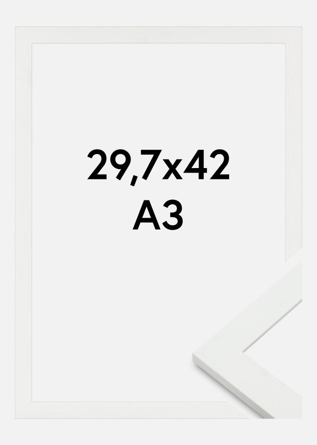 Ramme Sandra Akrylglass Hvit 29,7x42 cm (A3)