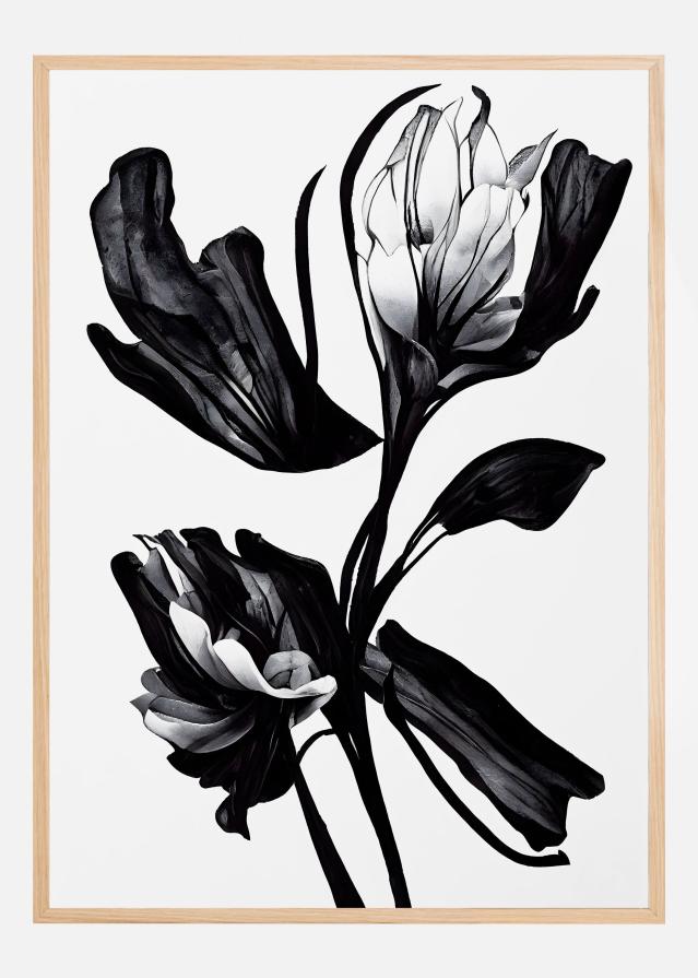 Black Flower Plakat