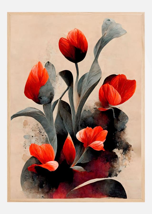 Red Tulips Plakat