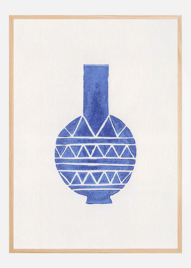 Linocut Vase #8 Plakat