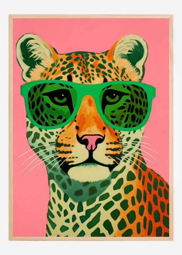 Leo With Glasses Plakat