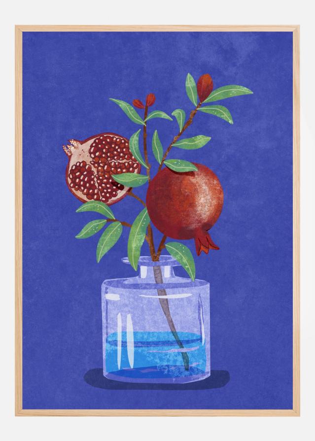 pomegranate in Vase Plakat