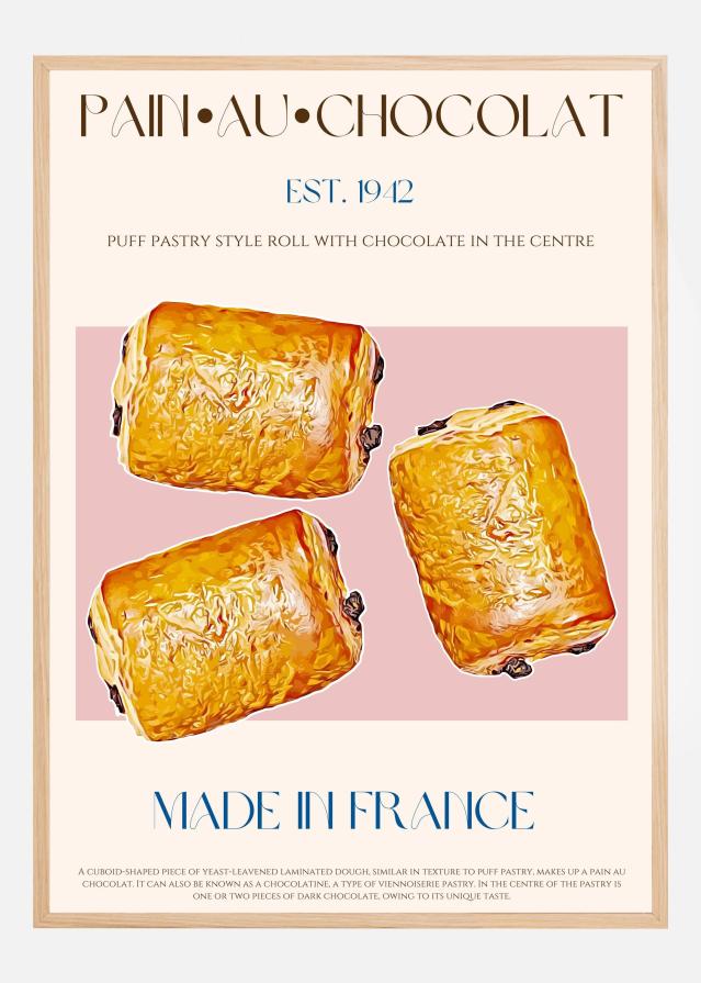 Pain Au Chocolat Print Plakat