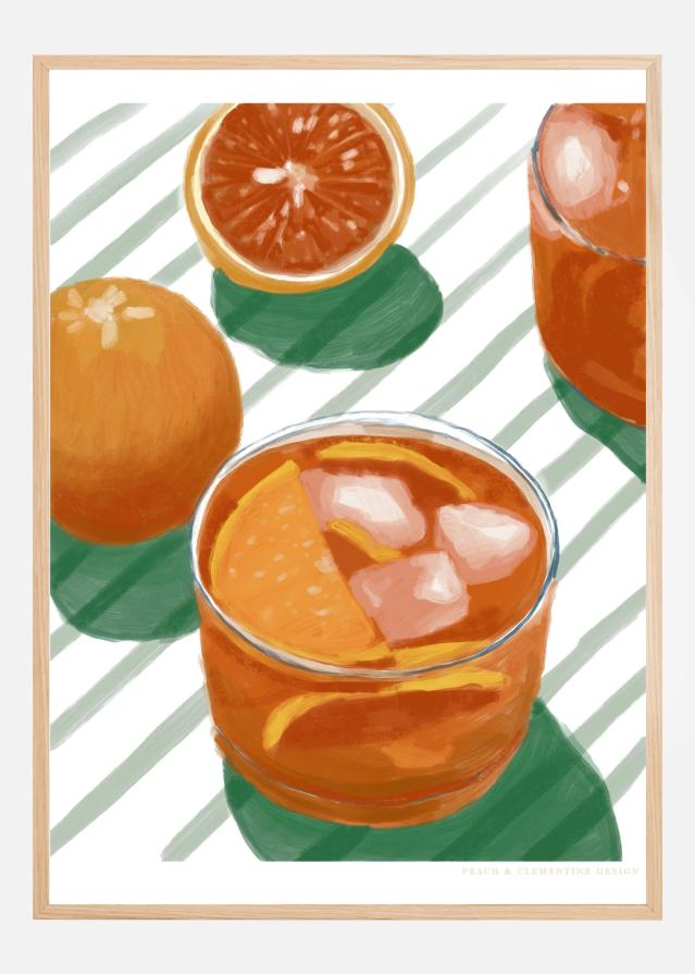 Pandc Cocktailandstripes Copy 2 Plakat