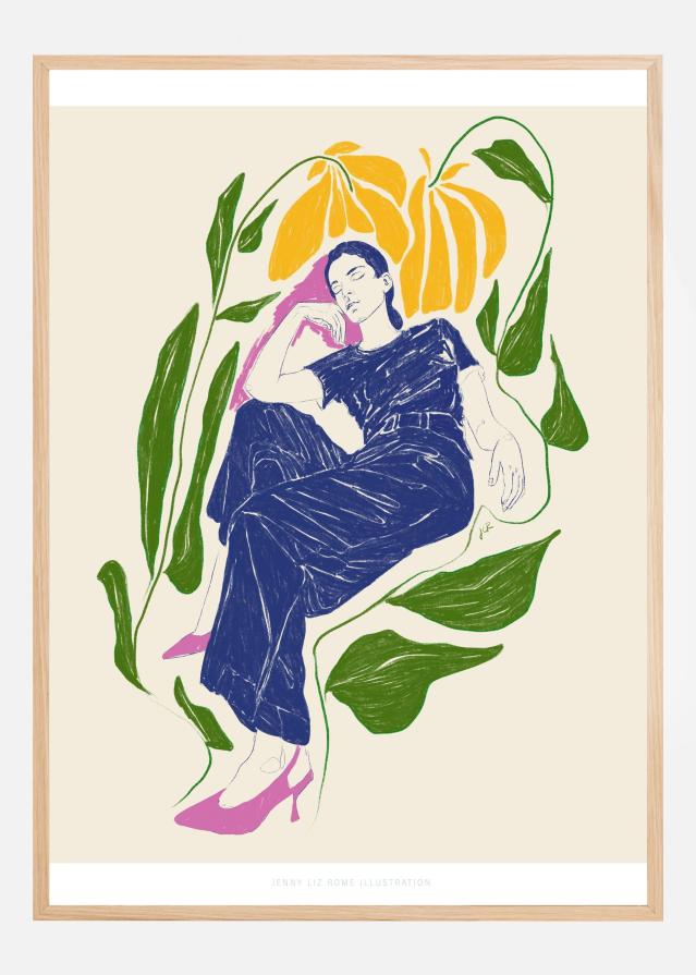 Jlr Quiet in the garden Plakat