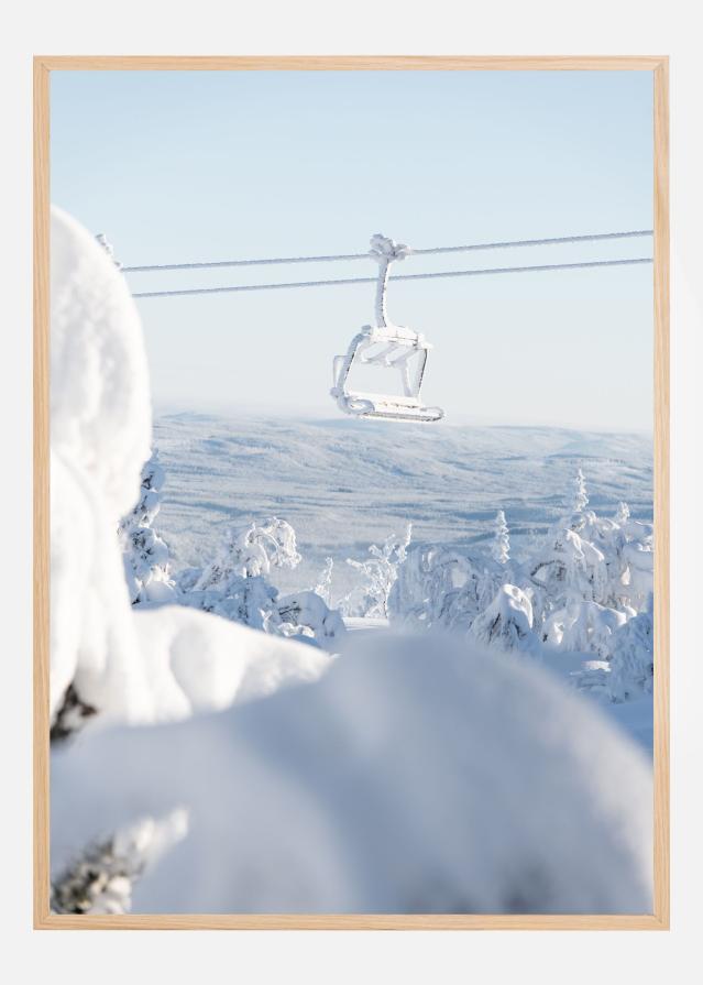 Snowbound lift ride Plakat