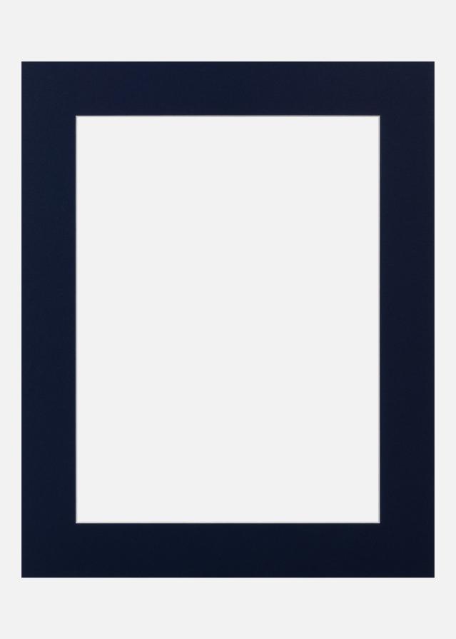 Passepartout Deep Blue (Hvit kjerne) 20x20 cm (14x14)
