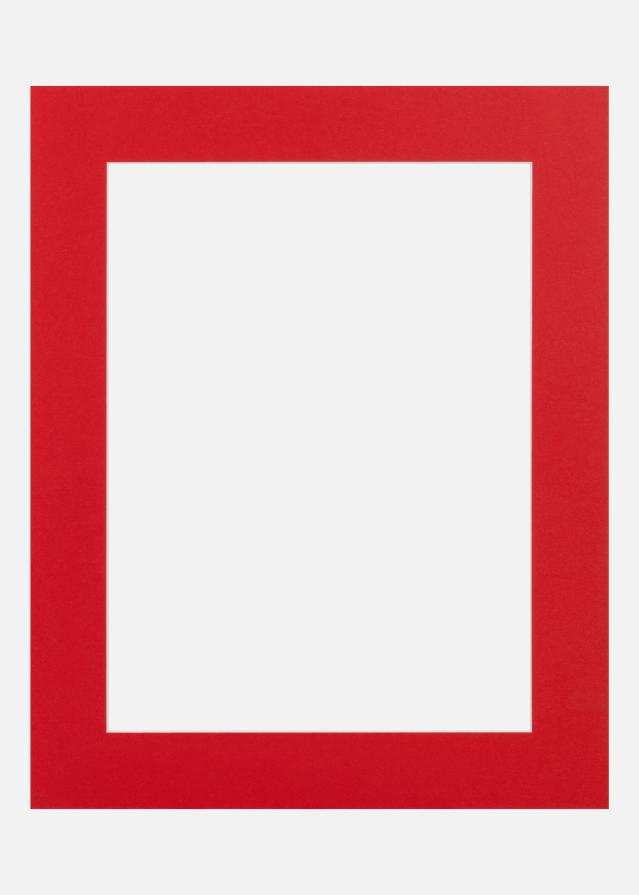 Passepartout Red Hot (Hvit kjerne) 60x80 cm (49x69)