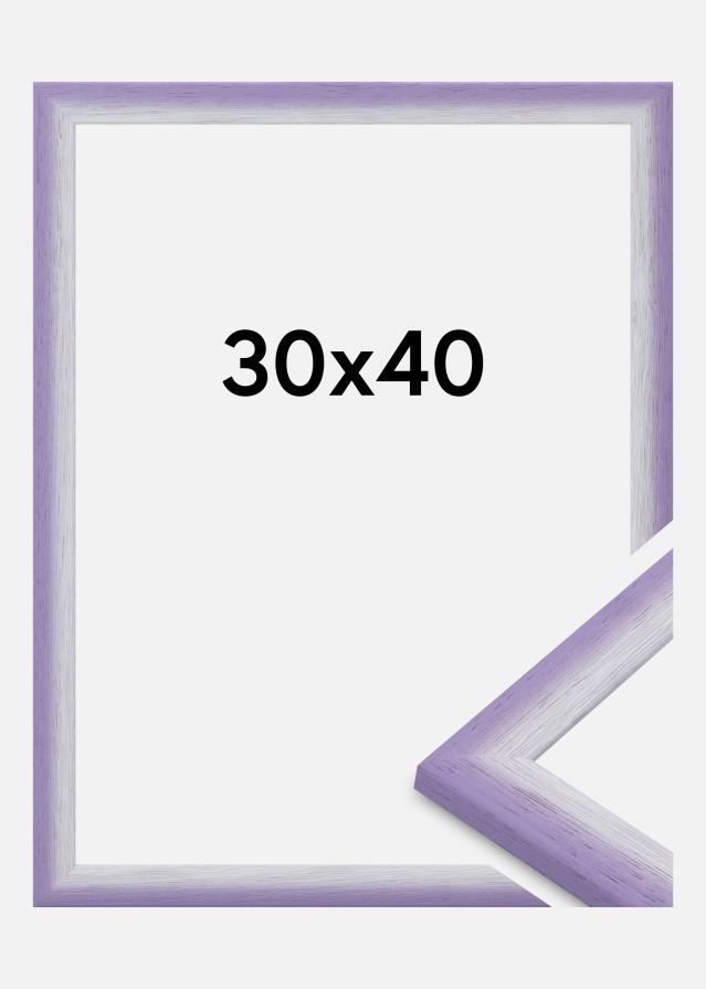Ramme Cornwall Akrylglass Lyselilla 30x40 cm
