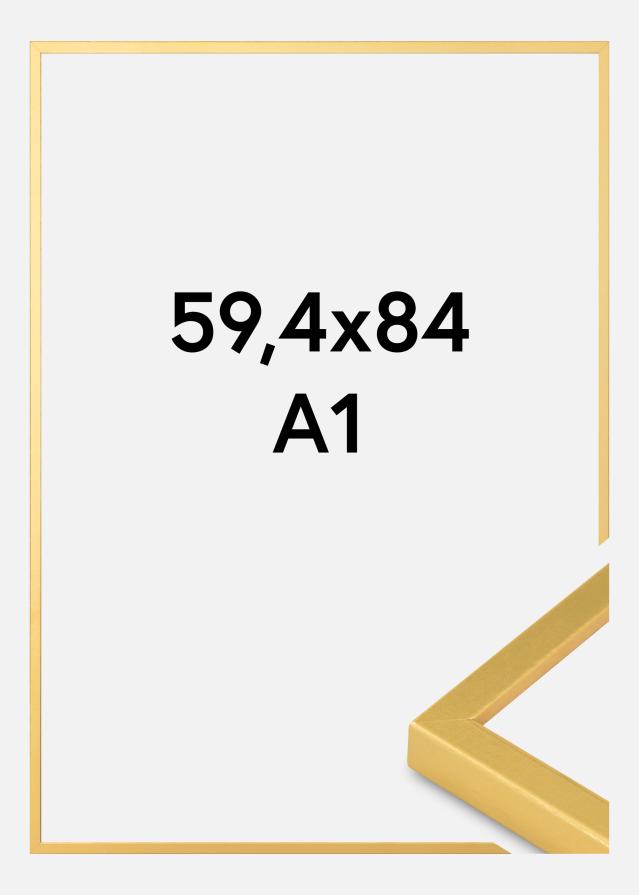 Bilderamme Gull Smal 59,4 x 84,1 cm (A1)