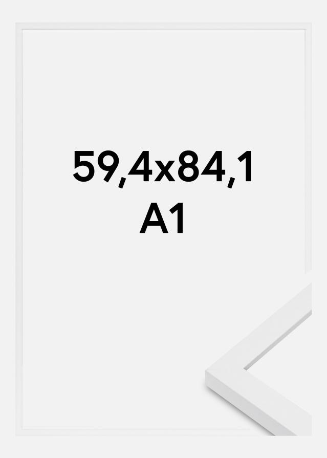 Ramme Modern Akrylglass Hvit 59.4x84 cm (A1)