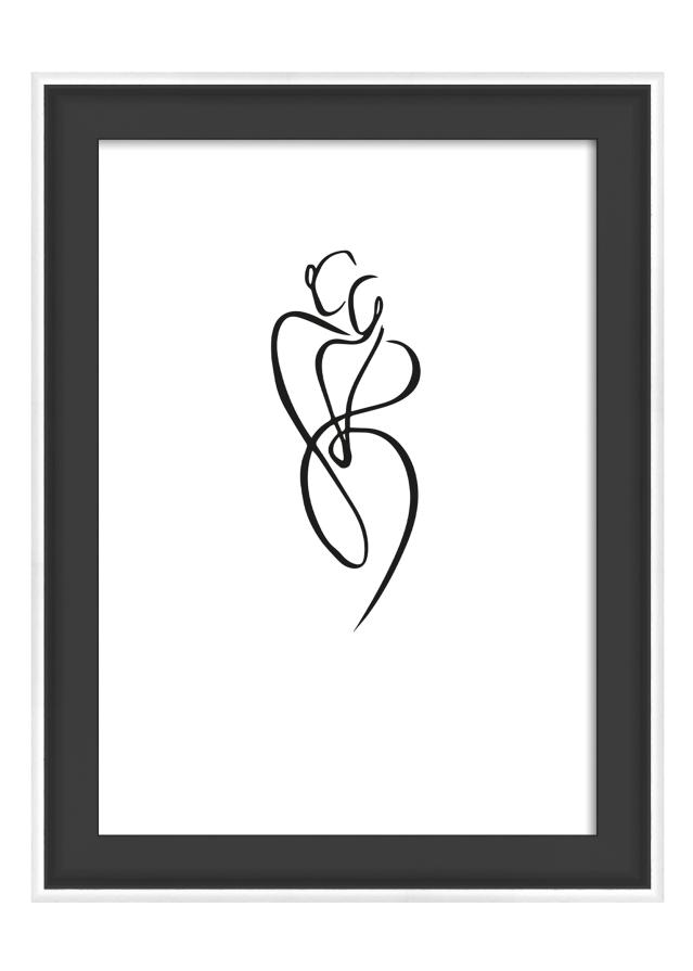 Ramme Silhouette Svart 10x15 cm