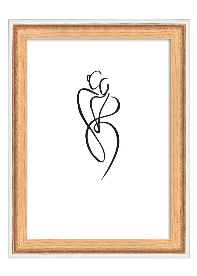 Ramme Silhouette Eik 10x15 cm