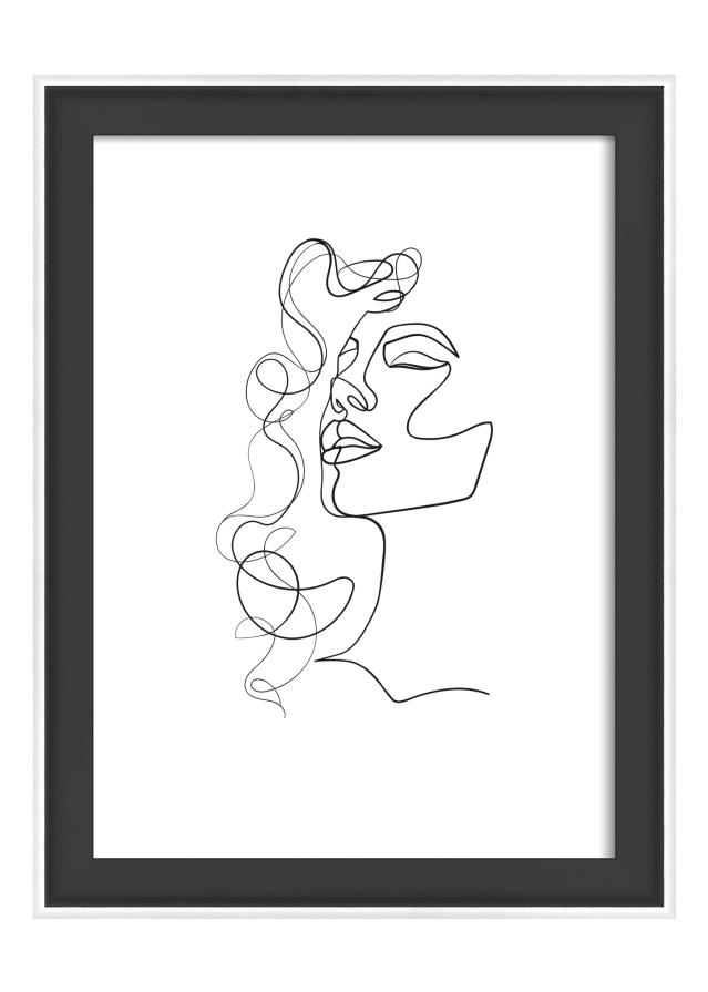 Ramme Silhouette Svart 13x18 cm