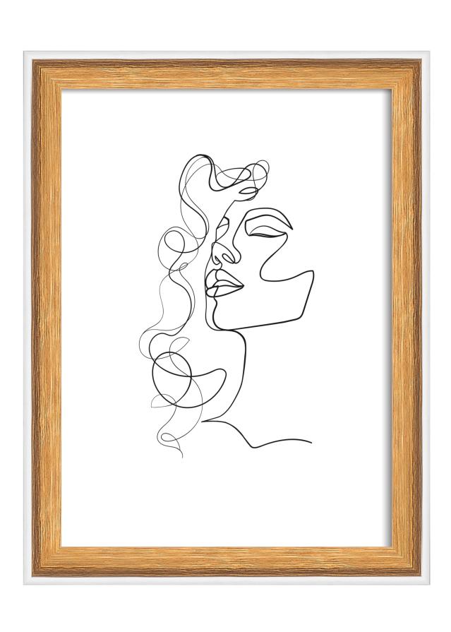 Ramme Silhouette Valnøtt 13x18 cm