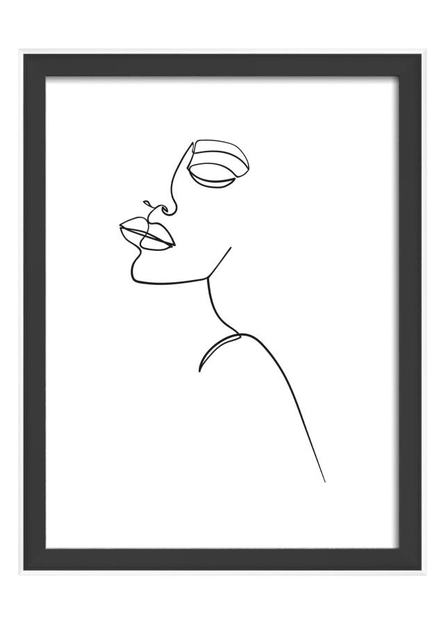 Ramme Silhouette Svart 15x20 cm