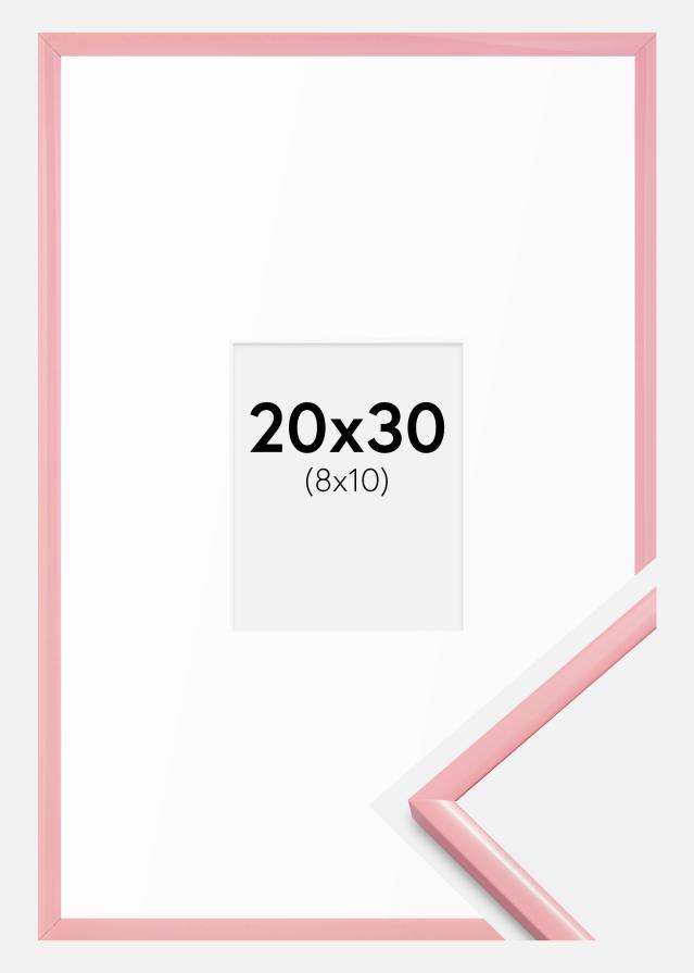 Ramme New Lifestyle Rosa 20x30 cm - Passepartout Hvit 9x11 cm