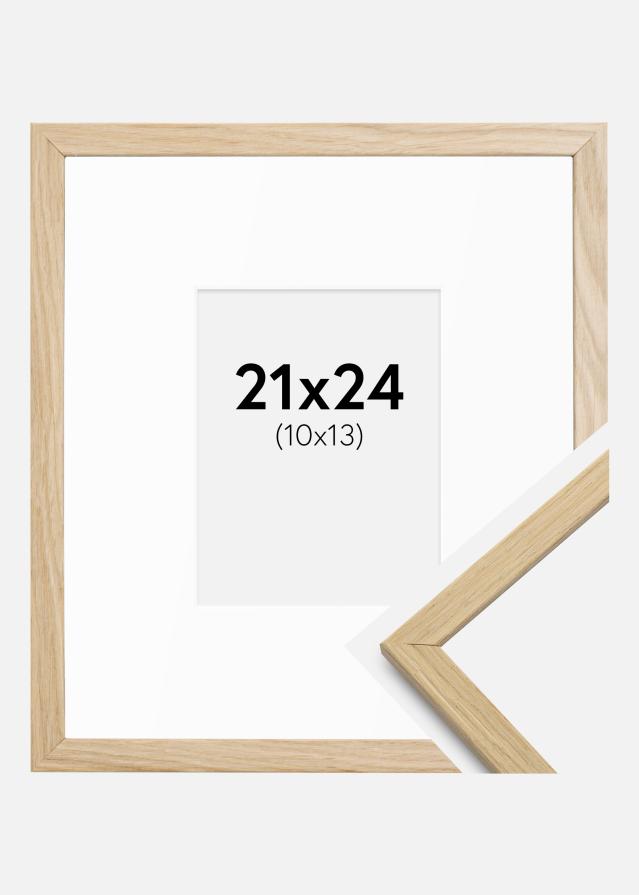 Ramme Edsbyn Eik 21x24 cm - Passepartout Hvit 11x14 cm