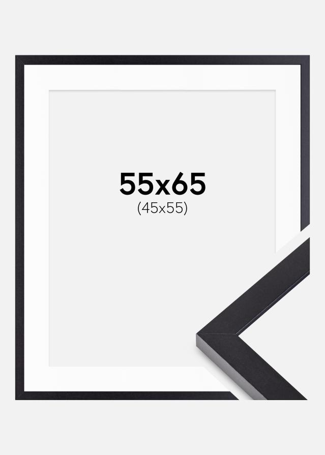 Ramme Selection Svart 55x65 cm - Passepartout Hvit 46x56 cm