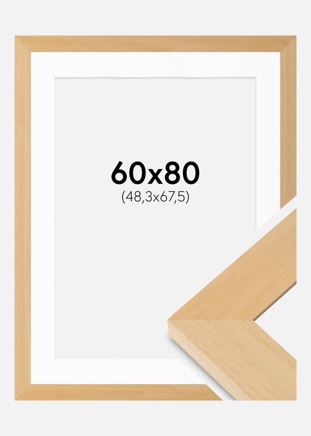 Ramme Juno Tre 60x80 cm - Passepartout Hvit 49,3x68,5 cm