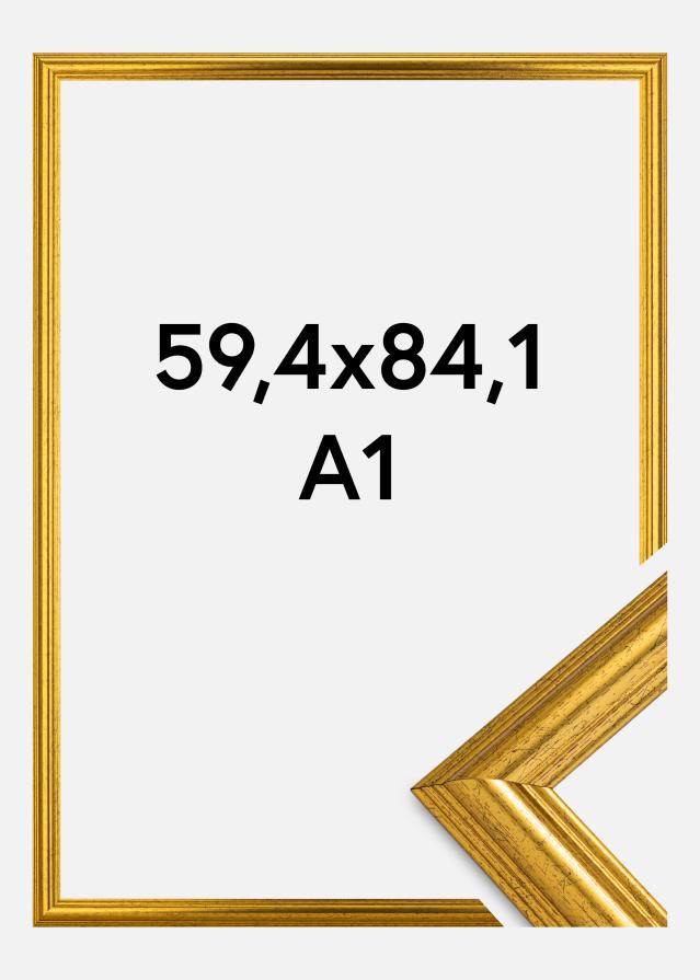 Ramme Västkusten Akrylglass Gull 59,4x84,1 cm (A1)