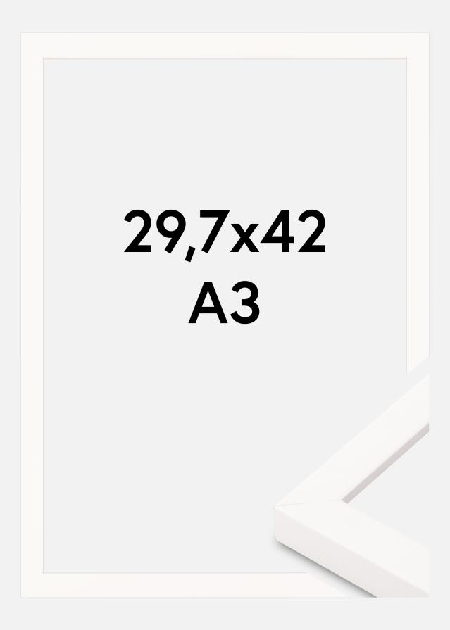 Bilderamme Hvit Bred 29,7 x 42 cm (A3)