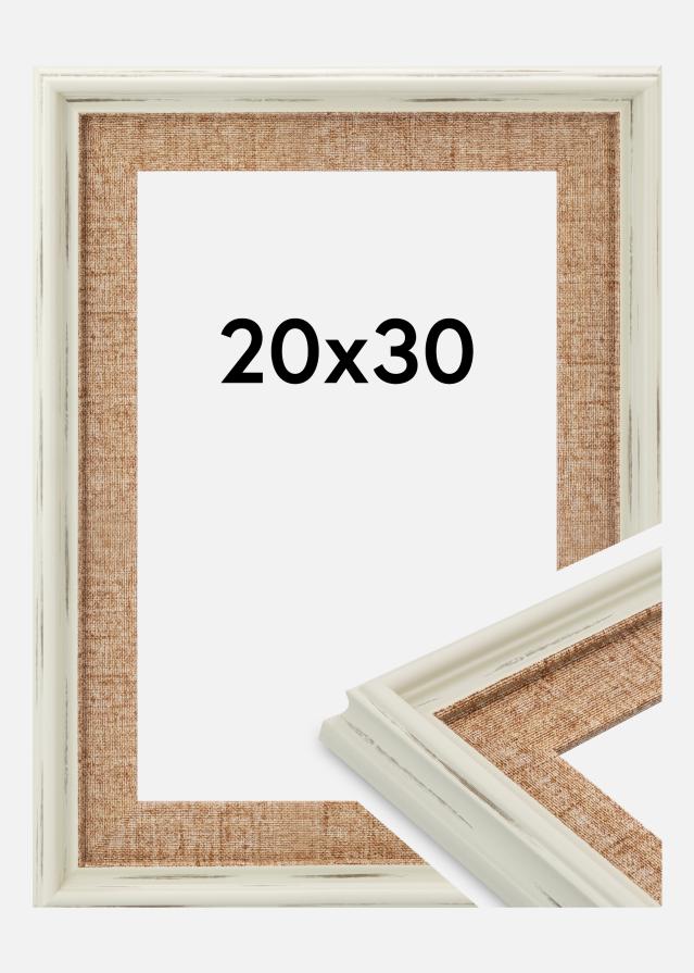 Ramme Sandweave Akrylglass Hvit 20x30 cm