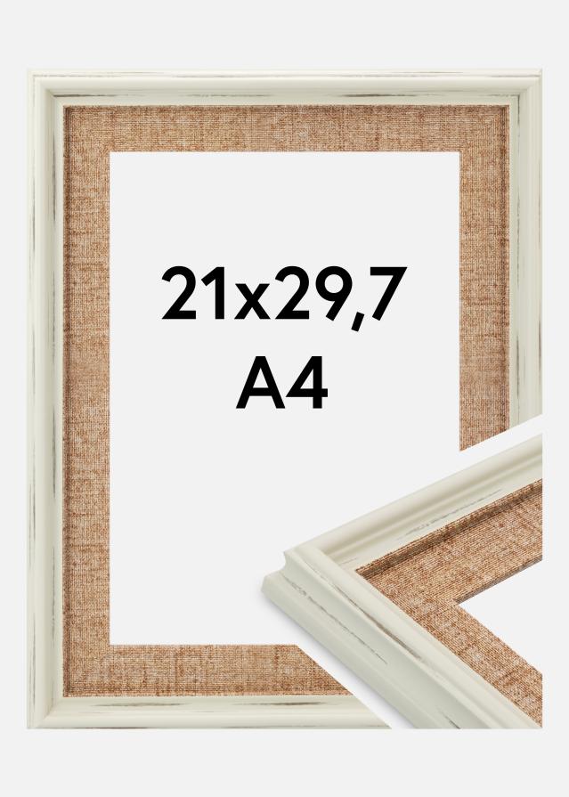 Ramme Sandweave Akrylglass Hvit 21x29,7 cm (A4)