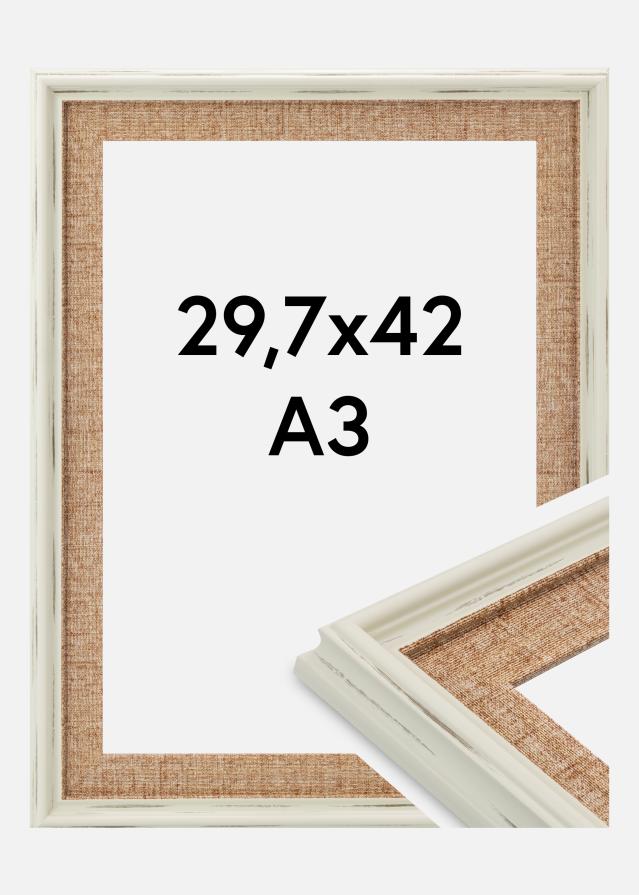 Ramme Sandweave Akrylglass Hvit 29,7x42 cm (A3)