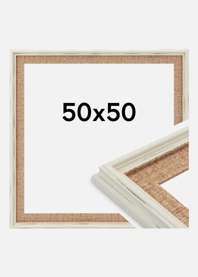 Ramme Sandweave Akrylglass Hvit 50x50 cm