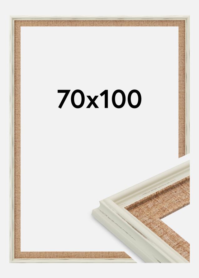 Ramme Sandweave Akrylglass Hvit 70x100 cm