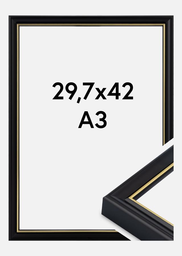 Ramme Canterbury Akrylglass Svart 29,7x42 cm (A3)