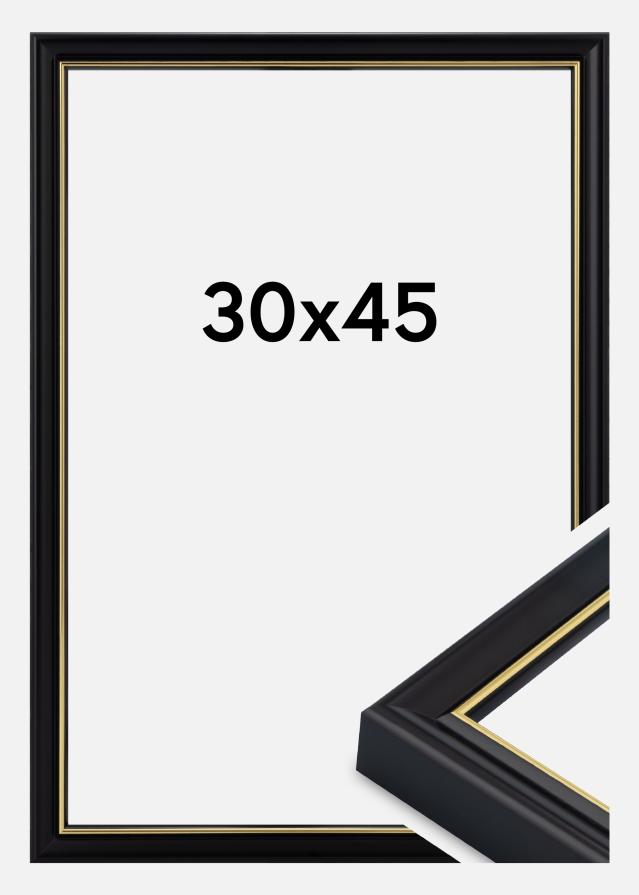 Ramme Canterbury Akrylglass Svart 30x45 cm