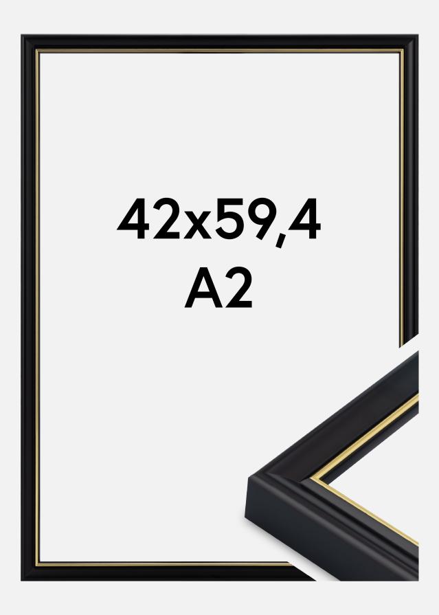 Ramme Canterbury Akrylglass Svart 42x59,4 cm (A2)