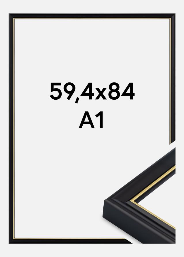 Ramme Canterbury Akrylglass Svart 59,4x84,1 cm (A1)