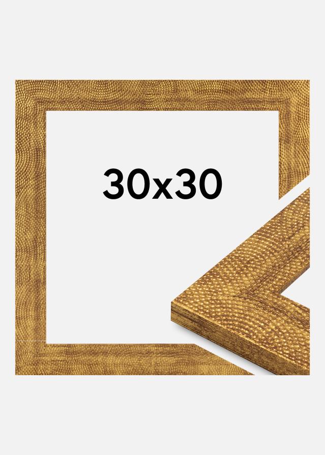 Ramme Linea Akrylglass Gull 30x30 cm
