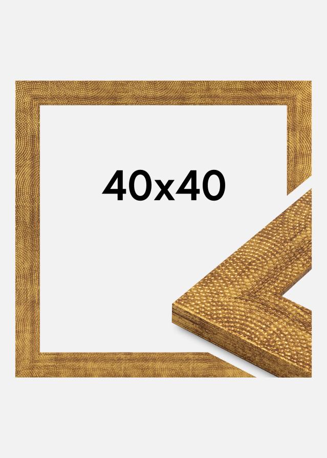 Ramme Linea Akrylglass Gull 40x40 cm