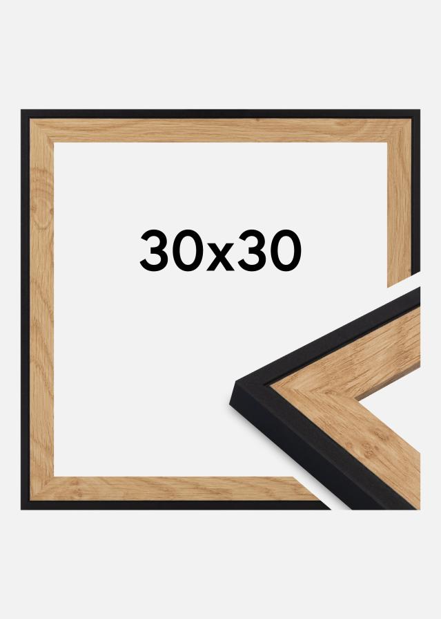Ramme Iris Akrylglass Svart 30x30 cm