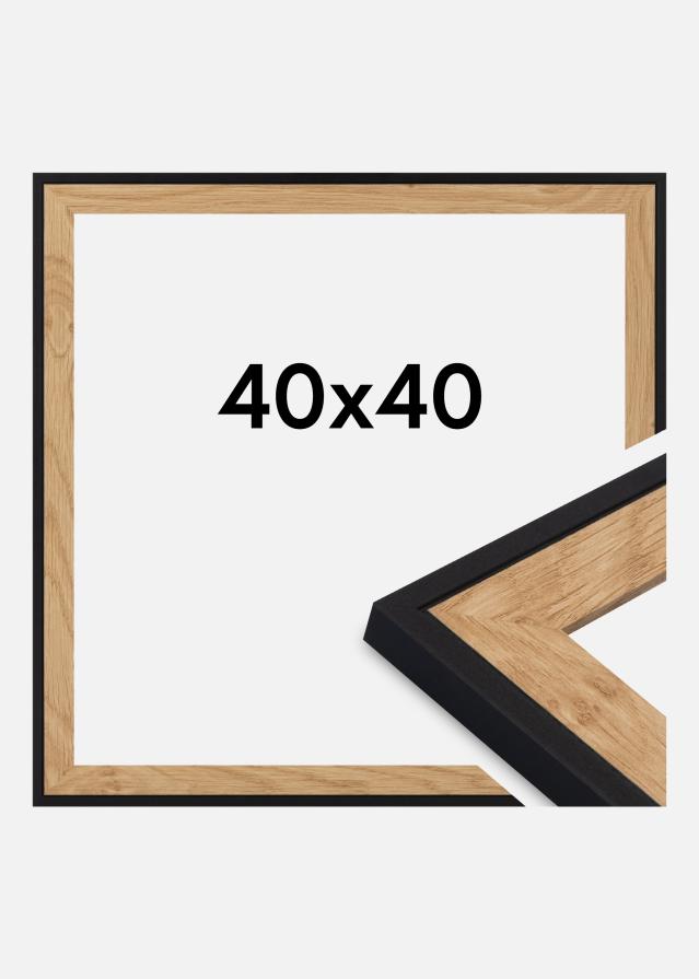 Ramme Iris Akrylglass Svart 40x40 cm