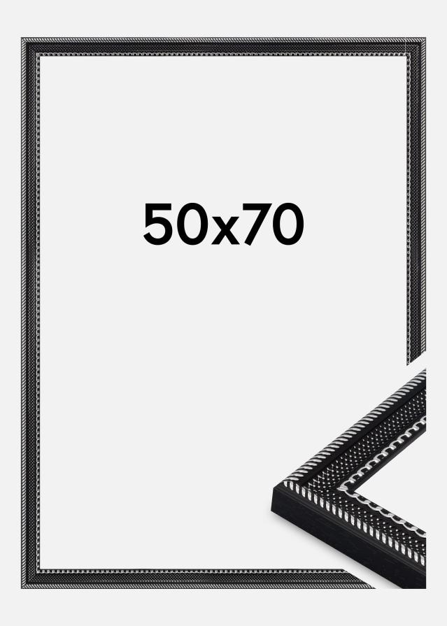Ramme Trellis Akrylglass Svart 50x70 cm
