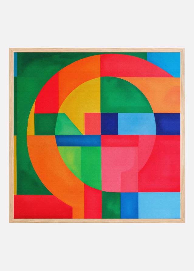 Colorful Geometry Plakat