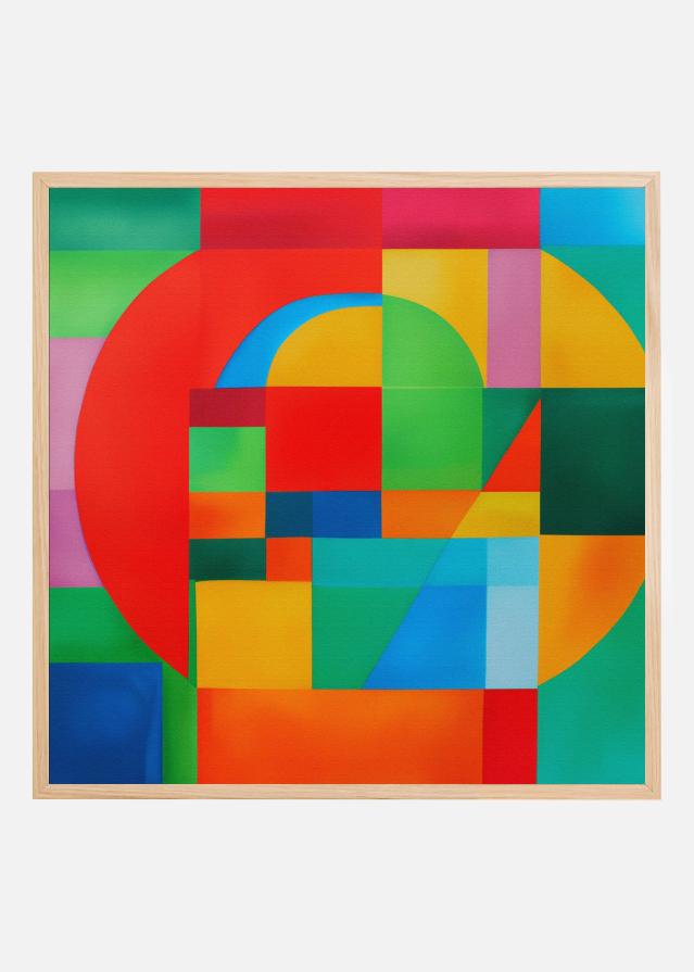 Vivid Geometric Dance Plakat