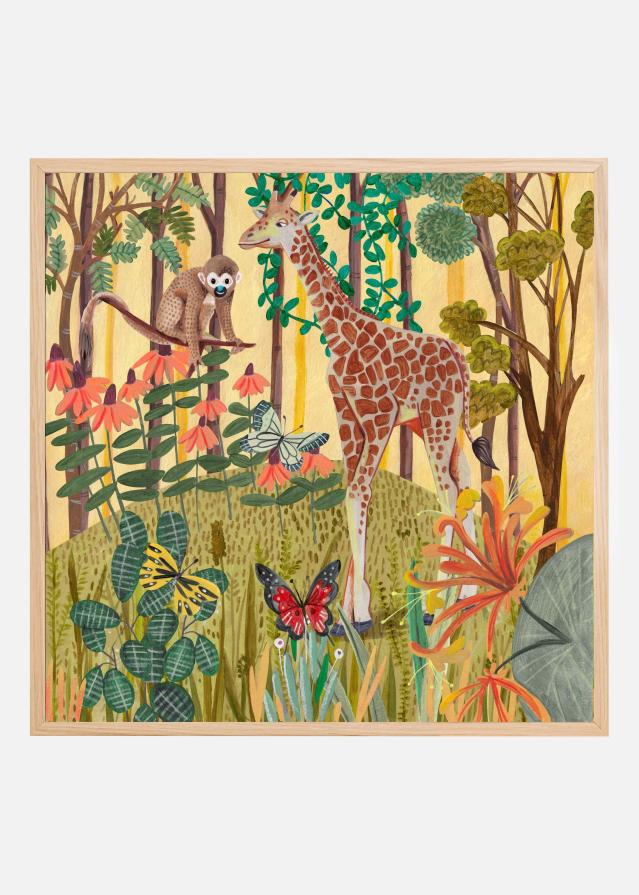 Giraffe in nature Plakat